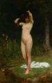 nu art in mythology painting - A Woodland Nymph :: Philip Hermogenes Calderon 